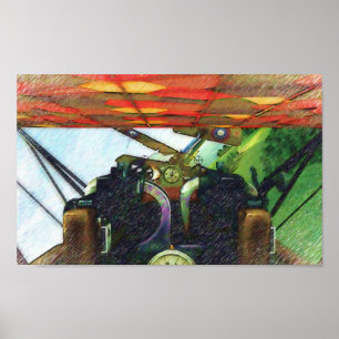 Affiches Fokker Cockpit