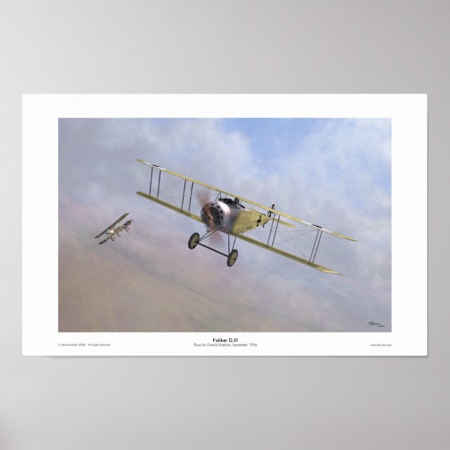 Affiches Fokker D.III (Devant)