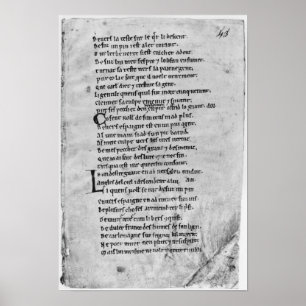 Affiches Fol.43 'la chanson de Roland