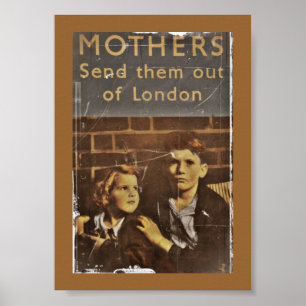 Affiches Fonction publique "Enfants pendant Blitz"