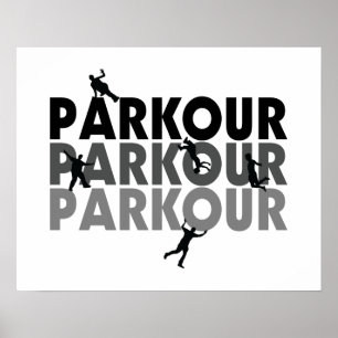Affiches Fonctionnement libre de Parkour