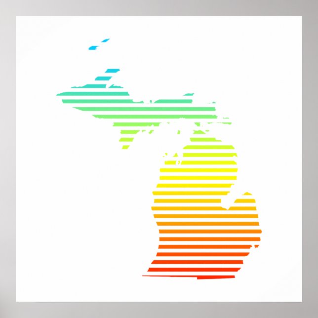 Affiches fondu de froid du michigan (Devant)