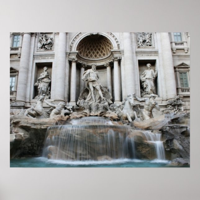 Affiches Fontaine de Trevi Rome (Devant)