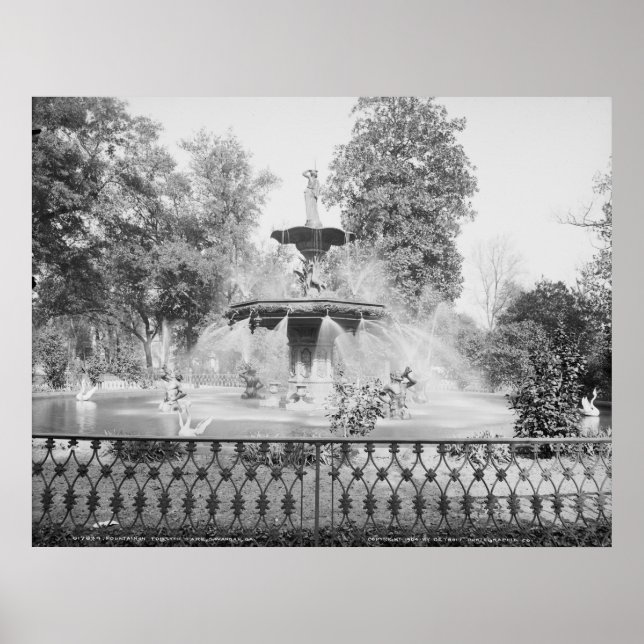 Affiches Fontaine du parc Forsyth (Devant)