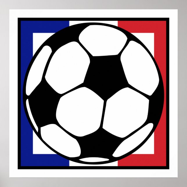 Affiches football. carré français. (Devant)