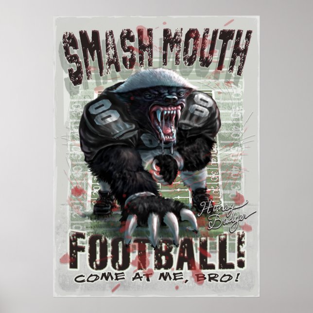 Affiches Football Honey Badger (Devant)