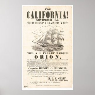 Affiches For California!..."Orion" Advertisement (1281A)