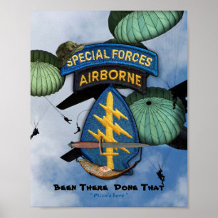 Affiches forces spéciales green berets sf lrrp lrps recon