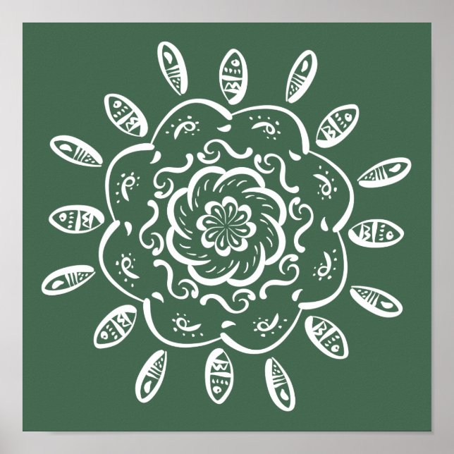 Affiches Forest Mandala (Devant)