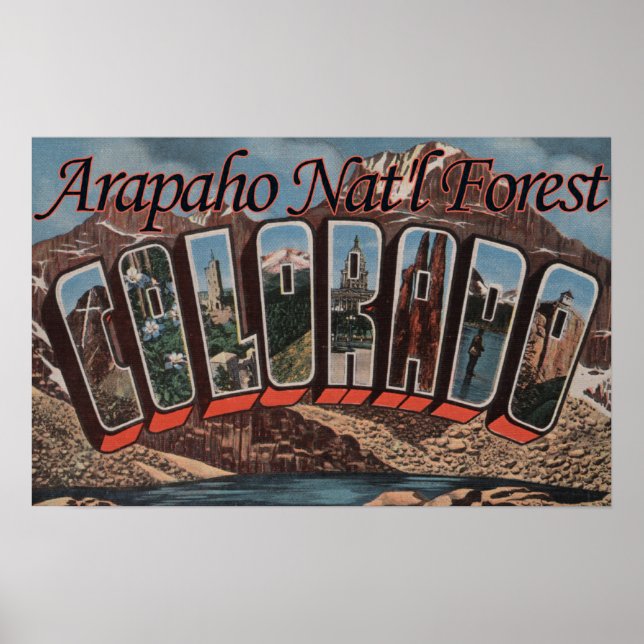 Affiches Forêt Arapaho Nat'l, Colorado (Devant)