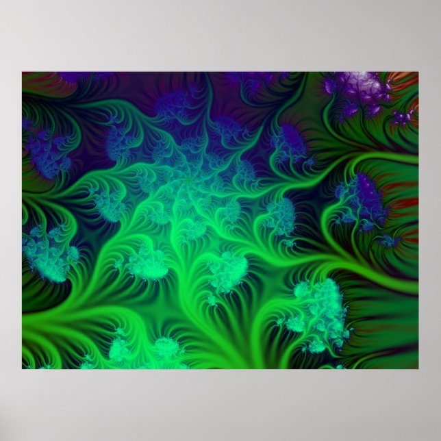 Affiches forêt de broccolli (Devant)