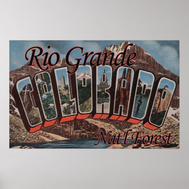 Affiches Forêt de Rio Grande Nat'l, Colorado (Devant)