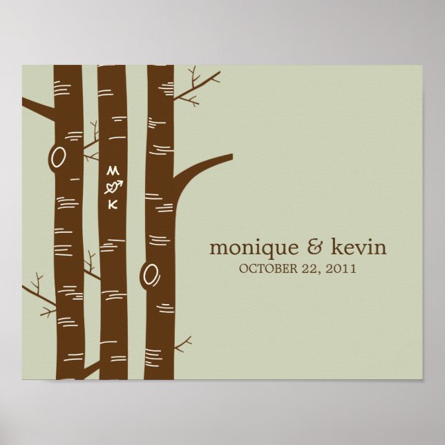 Affiches Forêt moderne Art mur personnalisé - Sage - (Devant)