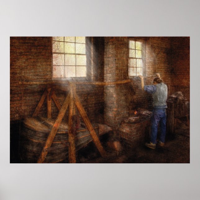 Affiches Forgeron - Ça chauffe ici (Devant)