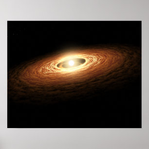 Affiches Formation de cristal de silicate