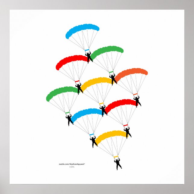 Affiches Formation de parachute (Devant)