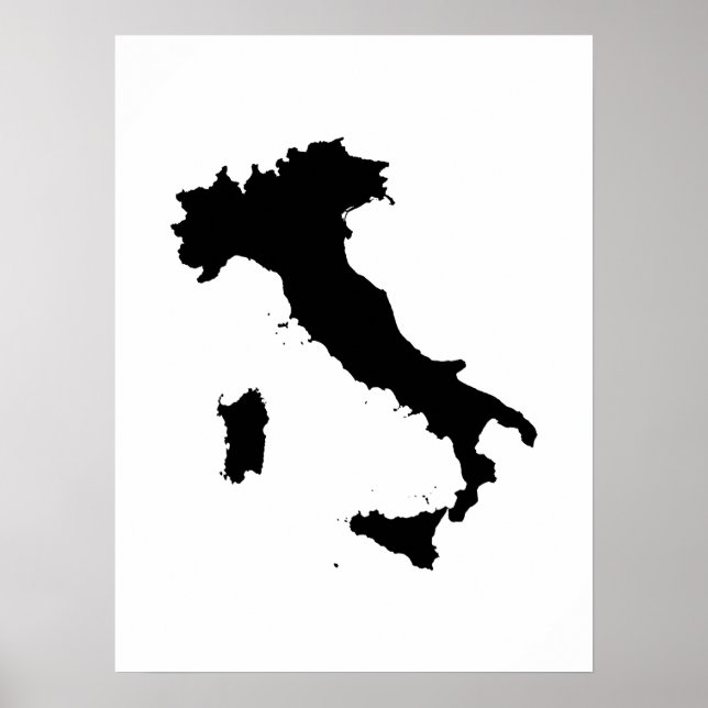 Affiches Forme de l'Italie (Devant)