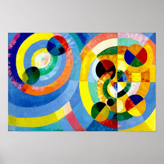 Affiches Formes circulaires Art abstrait de Robert Delaunay (Devant)