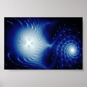Affiches formes légères astrales - le flux cosmique