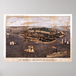 Affiches Fort Monroe Virginia (1861)
