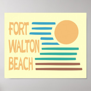 Affiches Fort Walton Beach geometric design