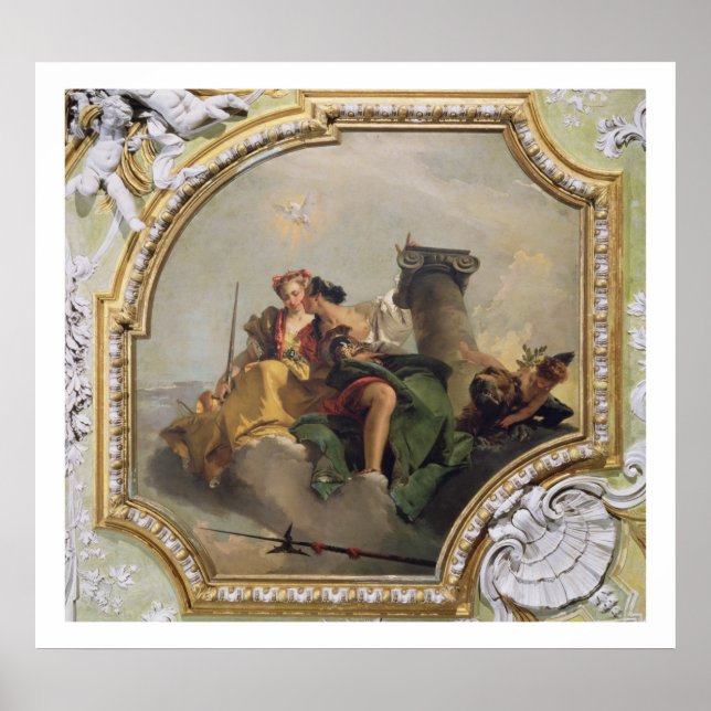 Affiches Fortitude et Justice, from the Sala Capitolare (Devant)