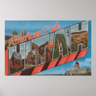 Affiches Fourchette américaine, Utah - grandes scènes de