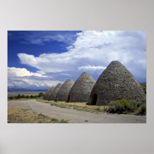 Affiches Fours de charbon de bois de salle, Nevada