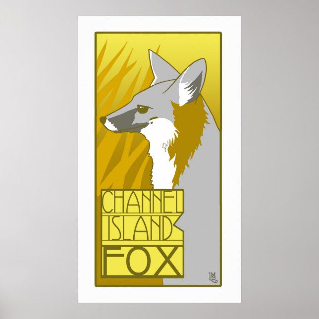 Affiches Fox de l'île de Channel (Devant)