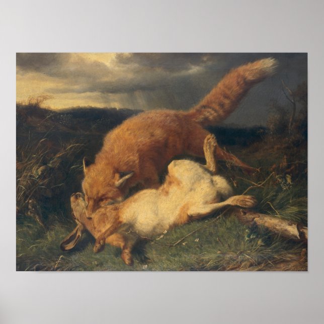 Affiches Fox et lièvre, 1866 (Devant)