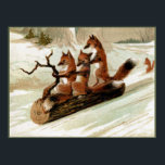 Affiches Fox Sleigh Ride Vintage Print<br><div class="desc">Images vintage remasterisées en art et accessoires uniques.</div>