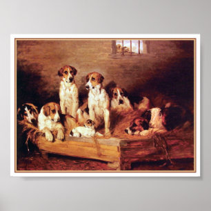 Affiches Foxhounds and Terriers par John Emms