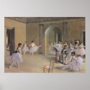 Affiches Foyer de danse à l'opéra par Edgar Degas