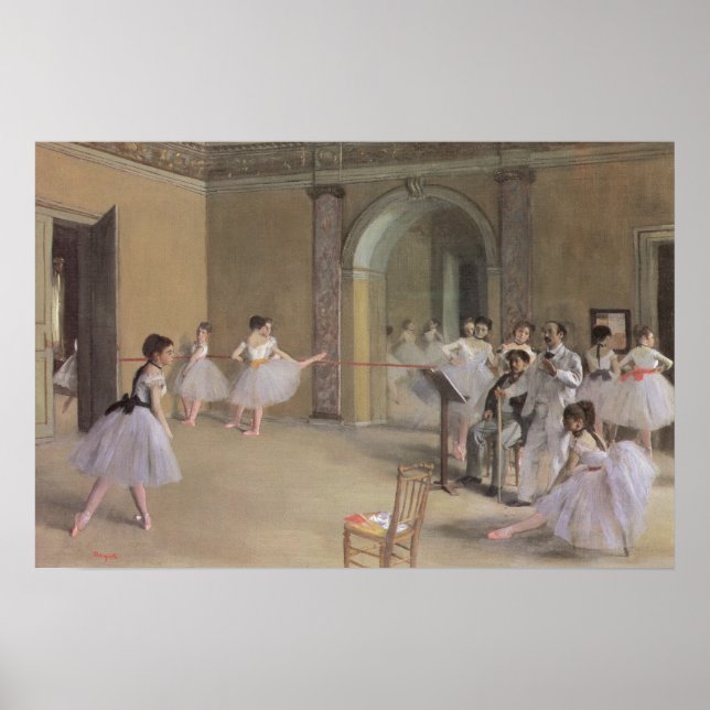 Affiches Foyer de danse à l'Opéra par Edgar Degas (Devant)