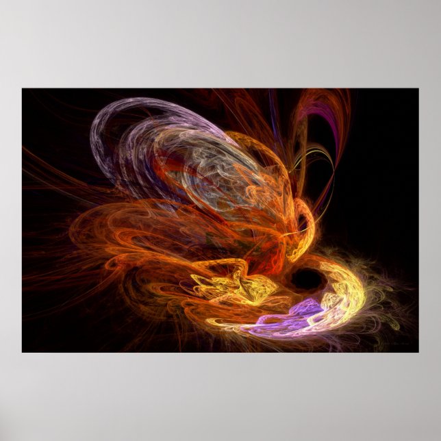 Affiches Fractal - Montée du phénix (Devant)