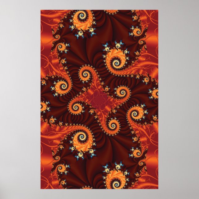 Affiches Fractale automnale (Devant)