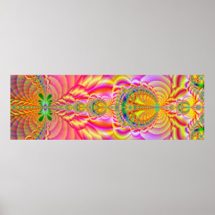 Affiches fractale colorée
