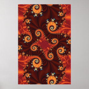 Affiches Fractale de chute