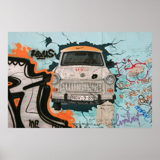 Affiches Fragment du mur de Berlin (Devant)