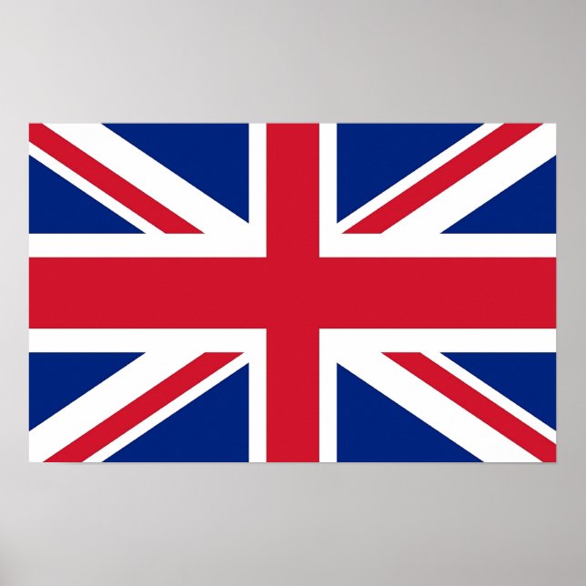 Affiches Framed print with Flag of United Kingdom (Devant)