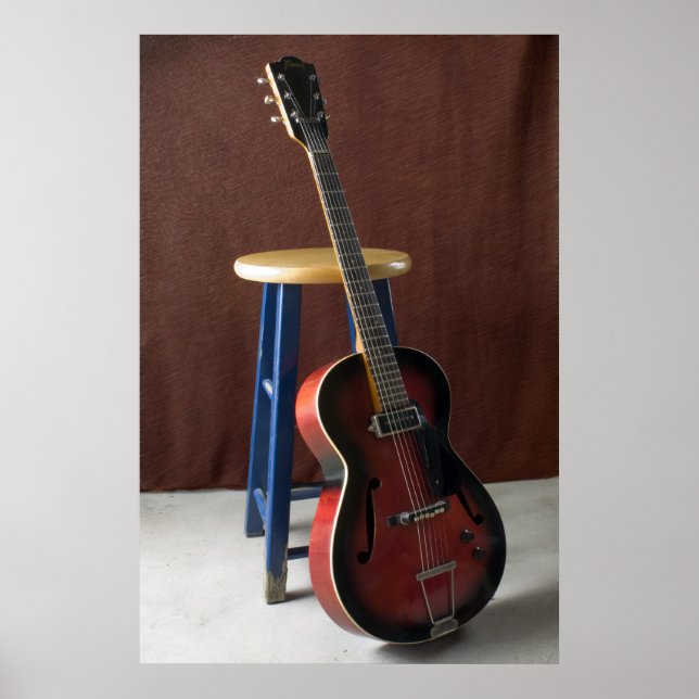 Affiches Framus Hollowbody Électrique Guitare d'art (Devant)