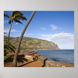 Affiches France, Île de la Réunion, St-Denis, vue sur La