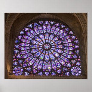Affiches France, Paris. Détail intérieur d'un vitrail