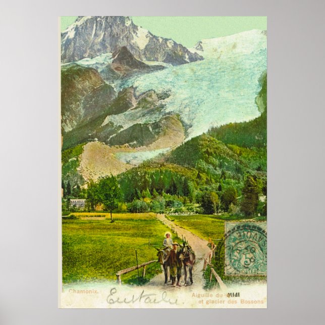 Affiches France vintage, Chamonix 1907 (Devant)