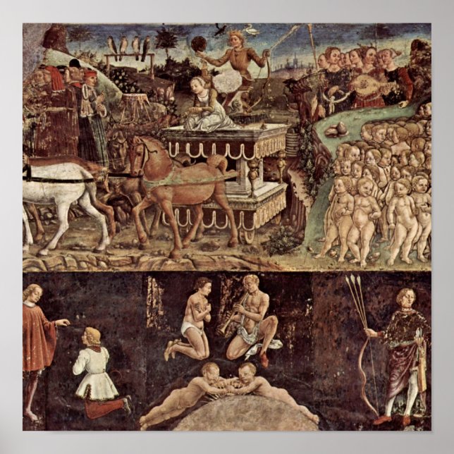 Affiches Francesco del Cossa - Triomphe d'Apollo détails (Devant)