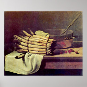 Affiches Francois Bonvin - la vie toujours avec l'asperge