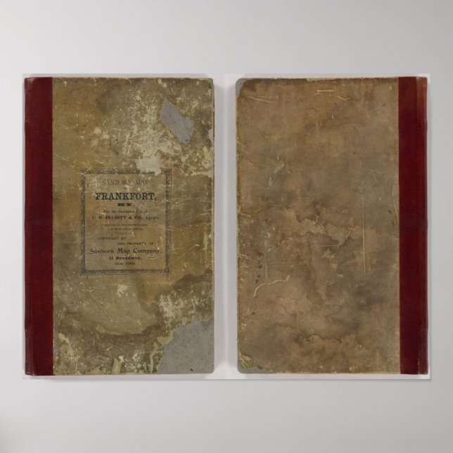 Affiches Frankfort, Kentucky insurance maps (Devant)