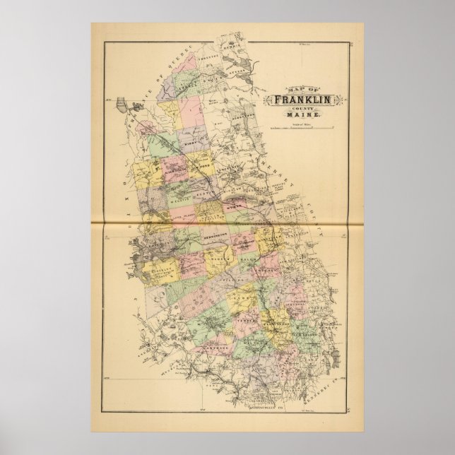 Affiches Franklin Co., Maine (Devant)