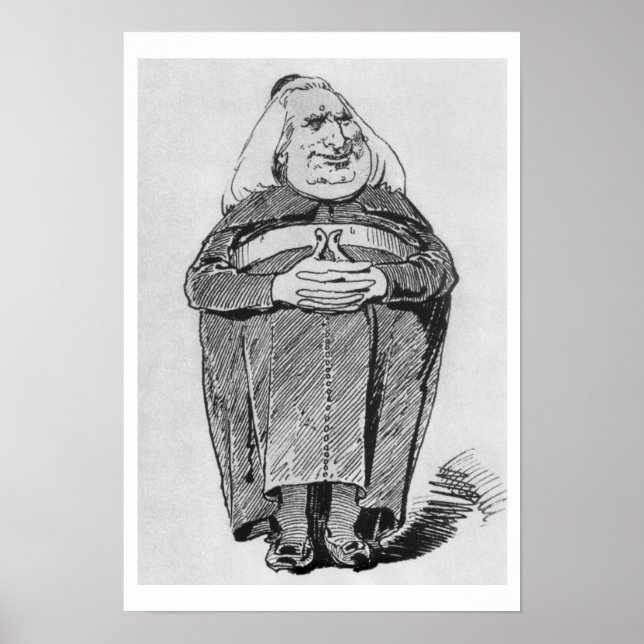 Affiches Franz Liszt (1811-86) en tant qu'abbé, caricature  (Devant)
