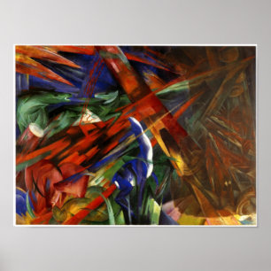 Affiches Franz Marc - Fate of the Animals, 1913